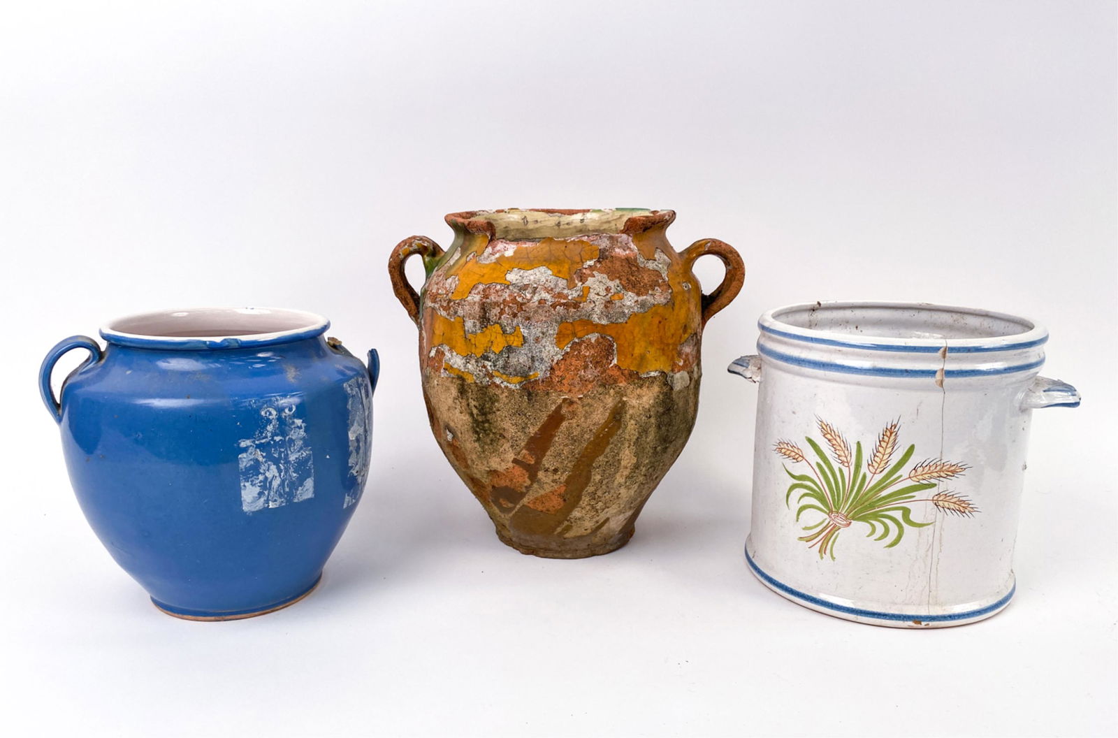 (3) FRENCH PLANTERS ANTIQUE, PIERRE DEUX - AS IS (1 of 20)