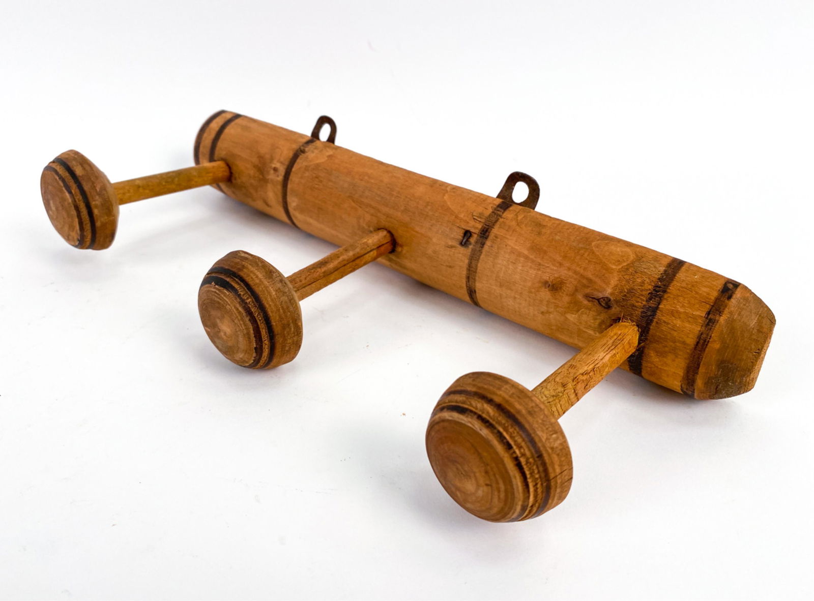 FRENCH ANTIQUE PORTE-MANTEAU BISTRO WALL RACK (1 of 6)