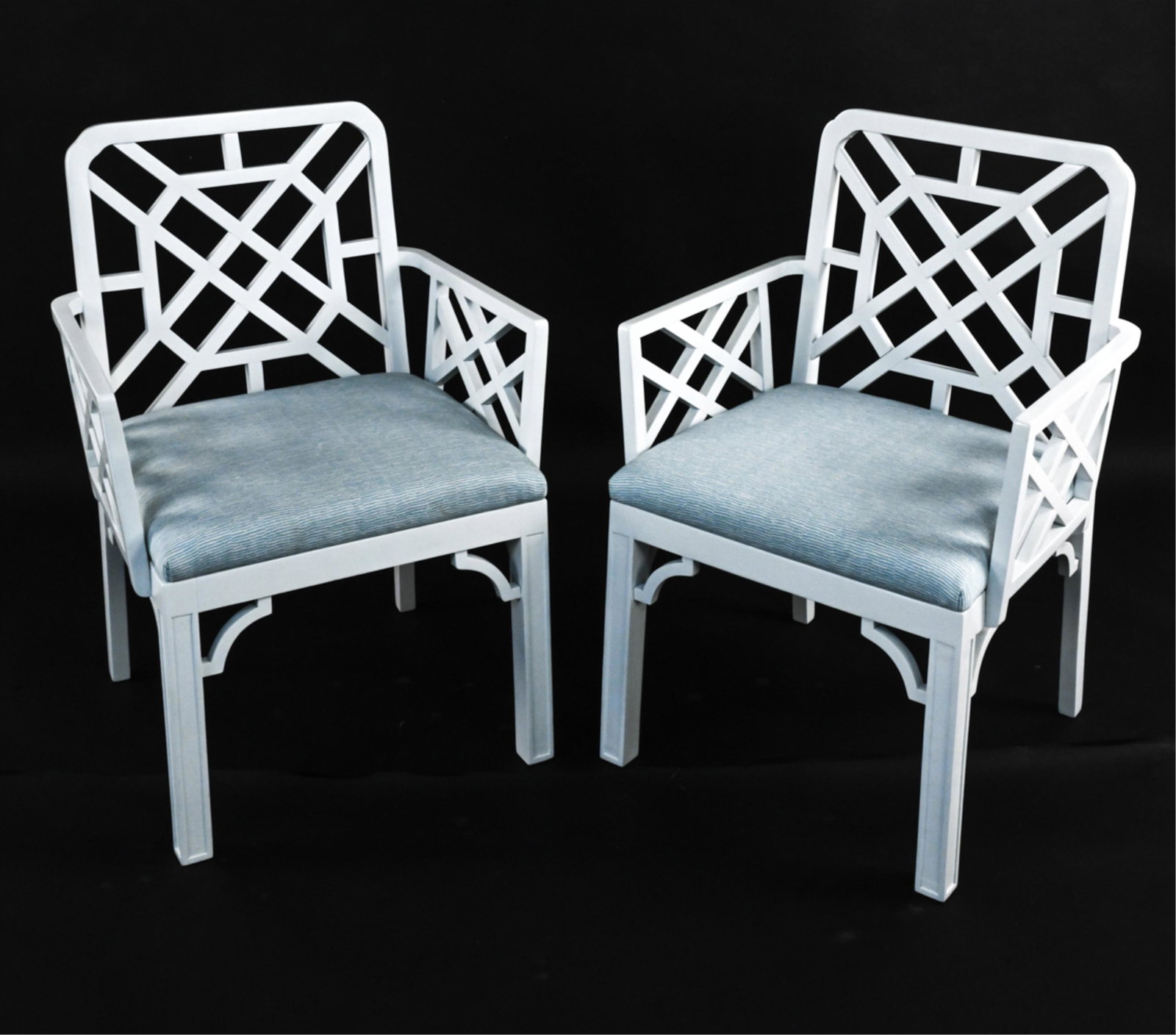 PAIR OF CHINESE CHIPPENDALE-STYLE ARMCHAIRS (1 of 19)