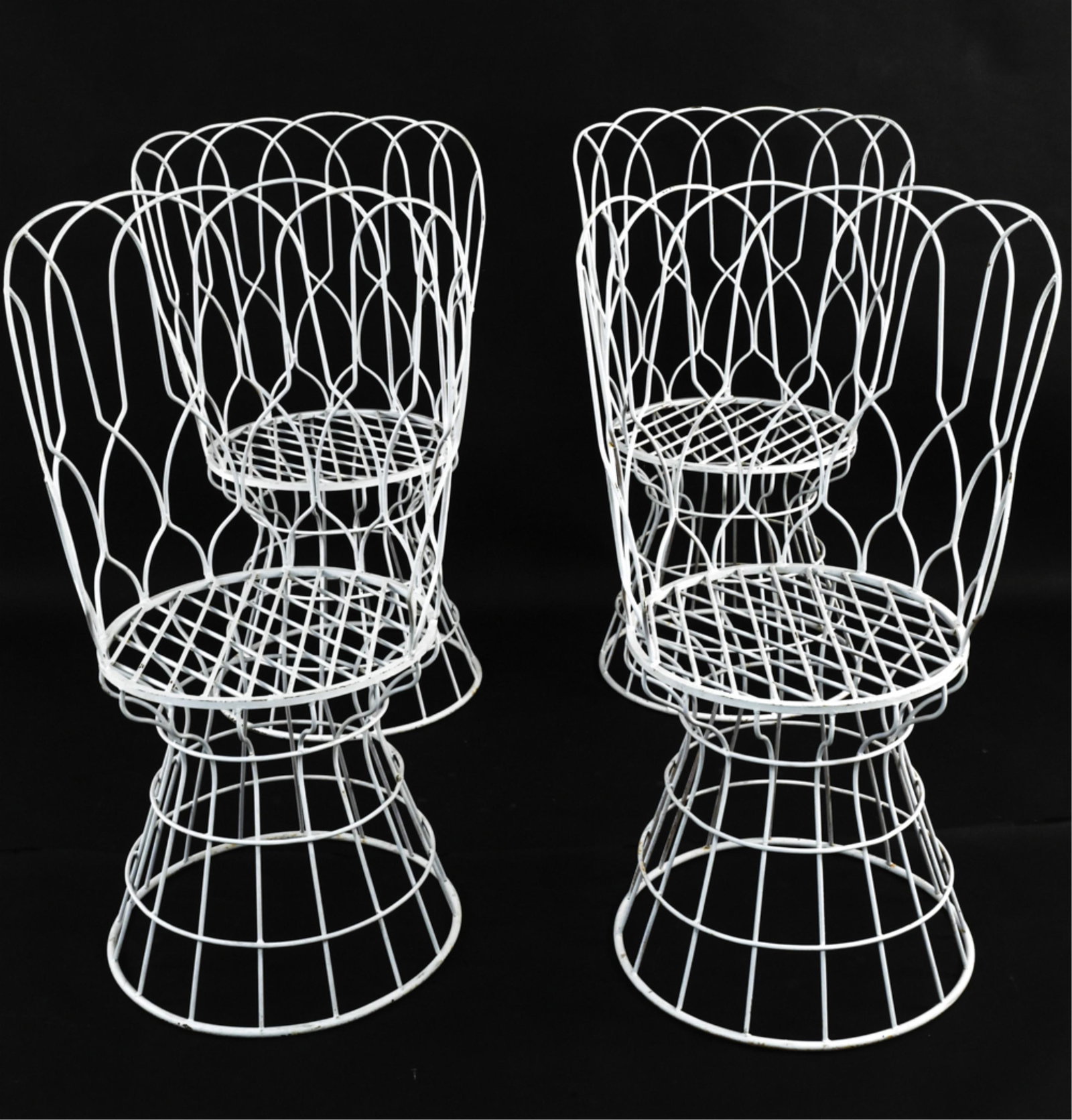 (4) MANNER OF PATRICIA URQUIOLA WIRE PATIO CHAIRS (1 of 15)