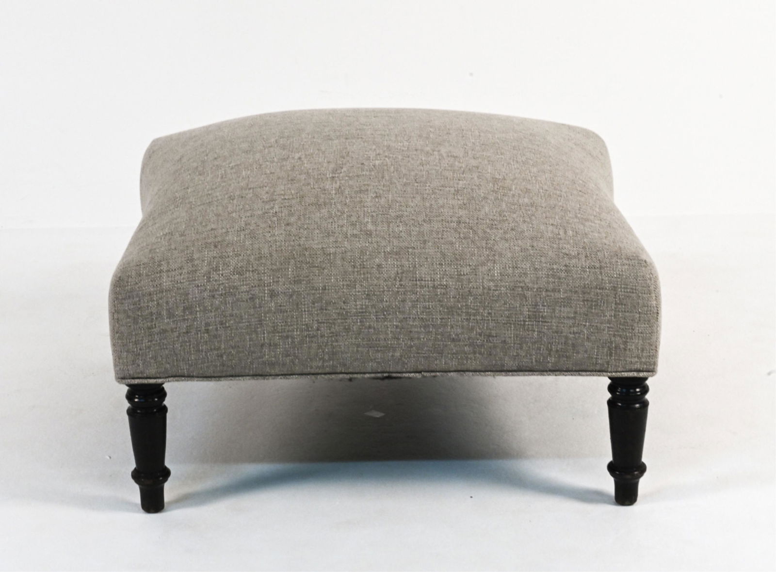 19TH C. ENGLISH OTTOMAN IN CUSTOM FABRIC (1 of 13)