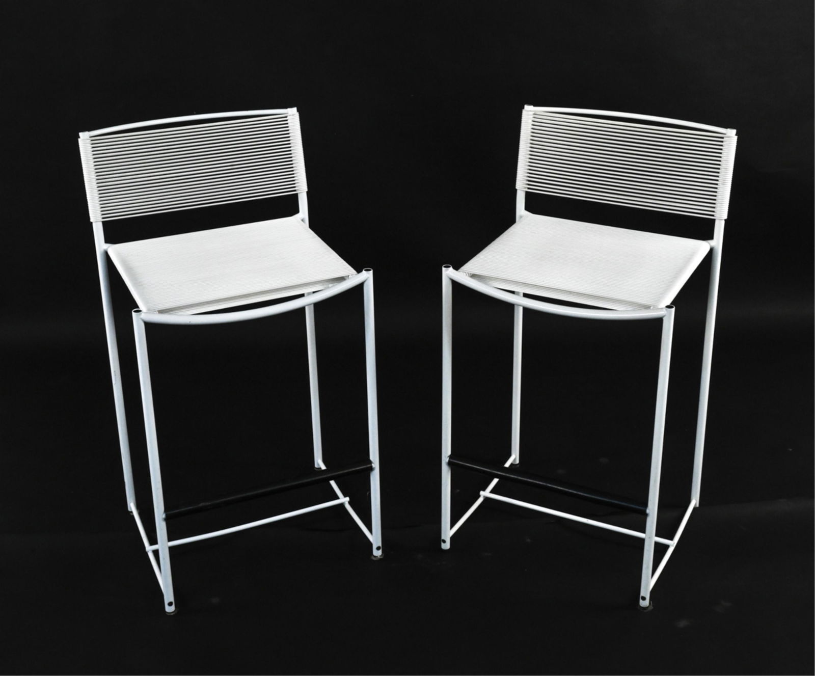 PAIR OF BAR STOOLS IN THE MANNER OF TITO AGNOLI (1 of 17)