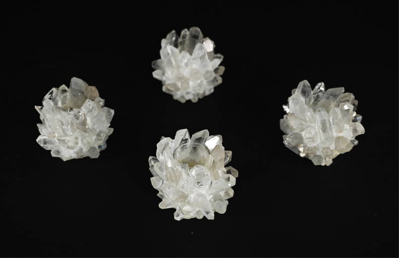 (4) ATTR. KATHRYN MCCOY ROCK CRYSTAL VOTIVES (0211) on Jan 10, 2023