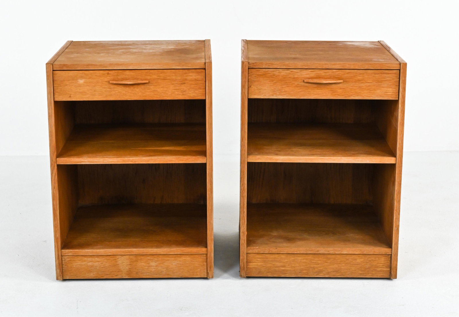 PAIR OF DANISH OAK NIGHTSTANDS, C. 1970'S (1 of 9)