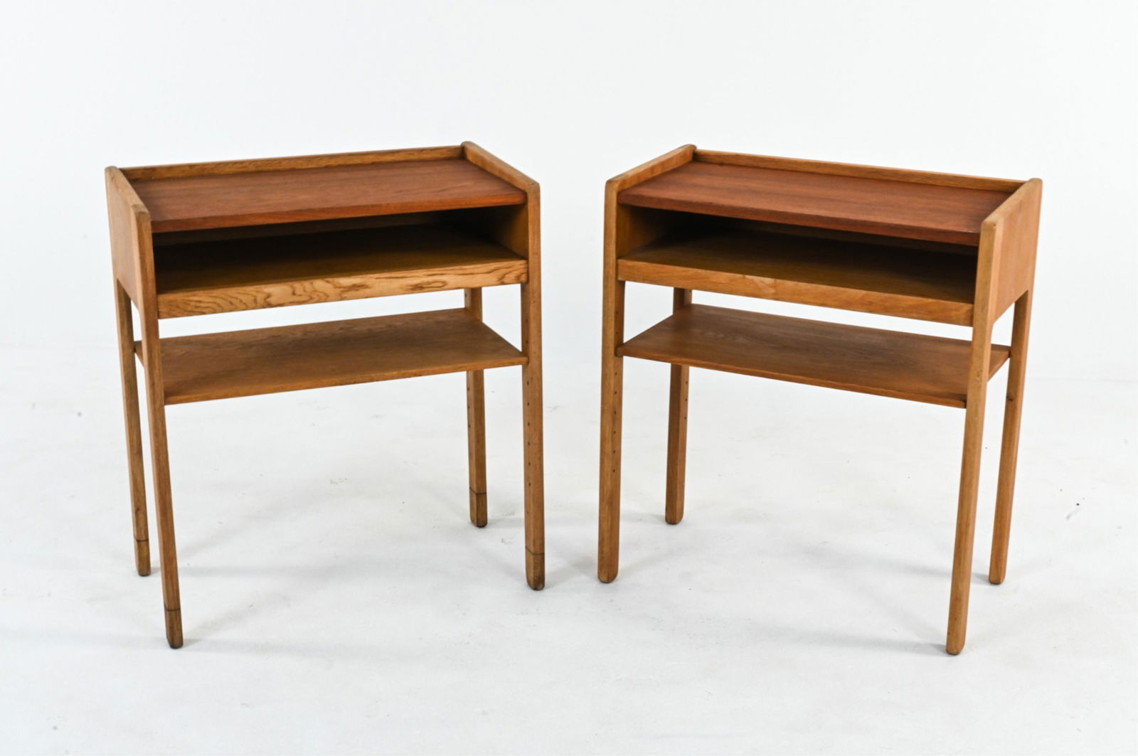 PAIR OF DANISH BEDSIDE TABLES BY SKM, C. 1970'S (1 of 10)