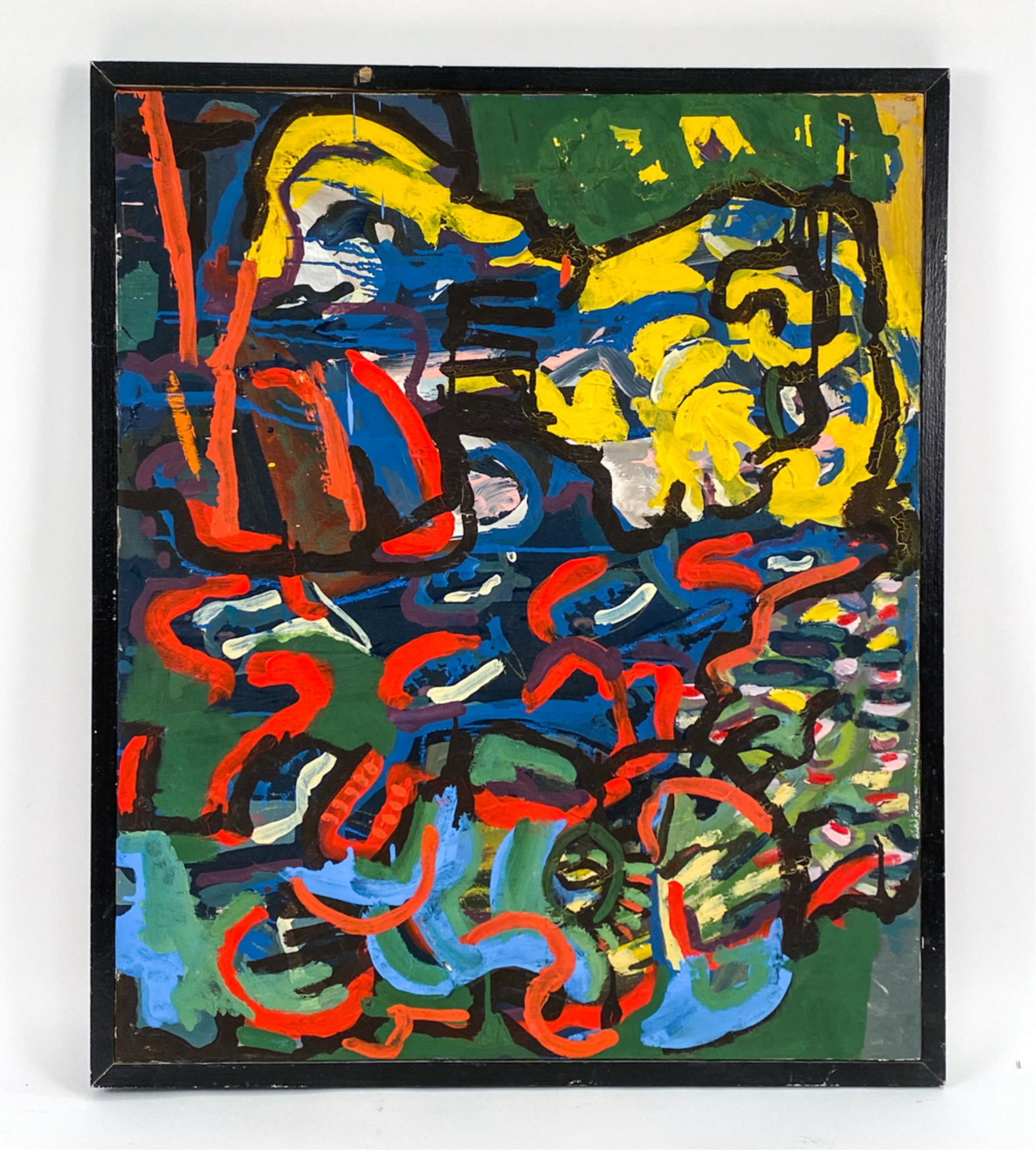 WILLIAM MCGRAW 20TH C. ABSTRACT O/C (1 of 9)