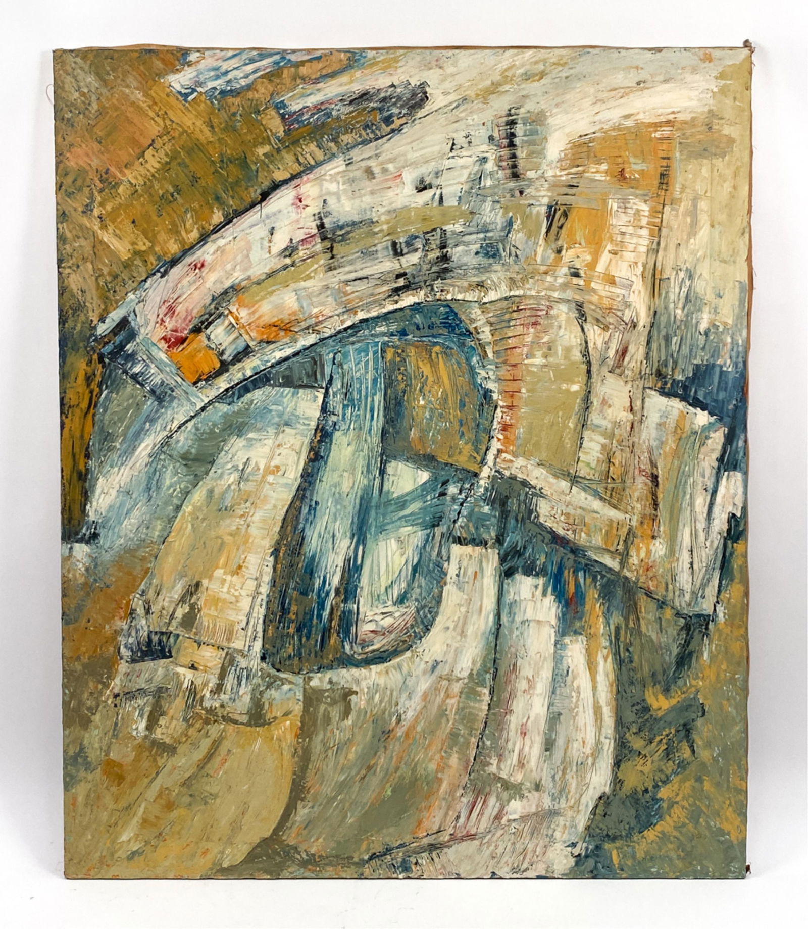 HARRY EISINGER (20TH C.) MID-CENTURY ABSTRACT O/C (1 of 9)