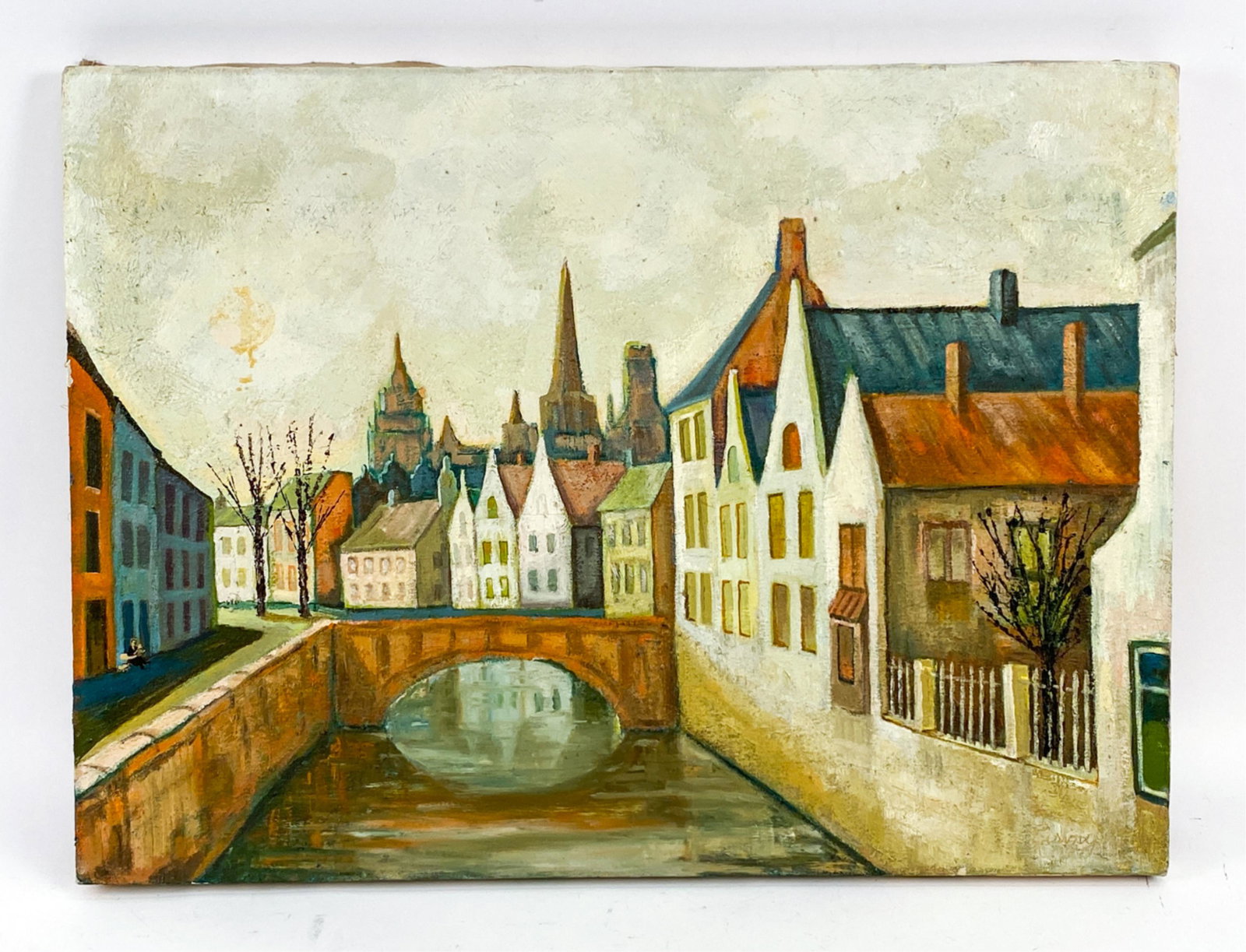 HARRY EISINGER (20TH C.) MODERN O/C (1 of 9)