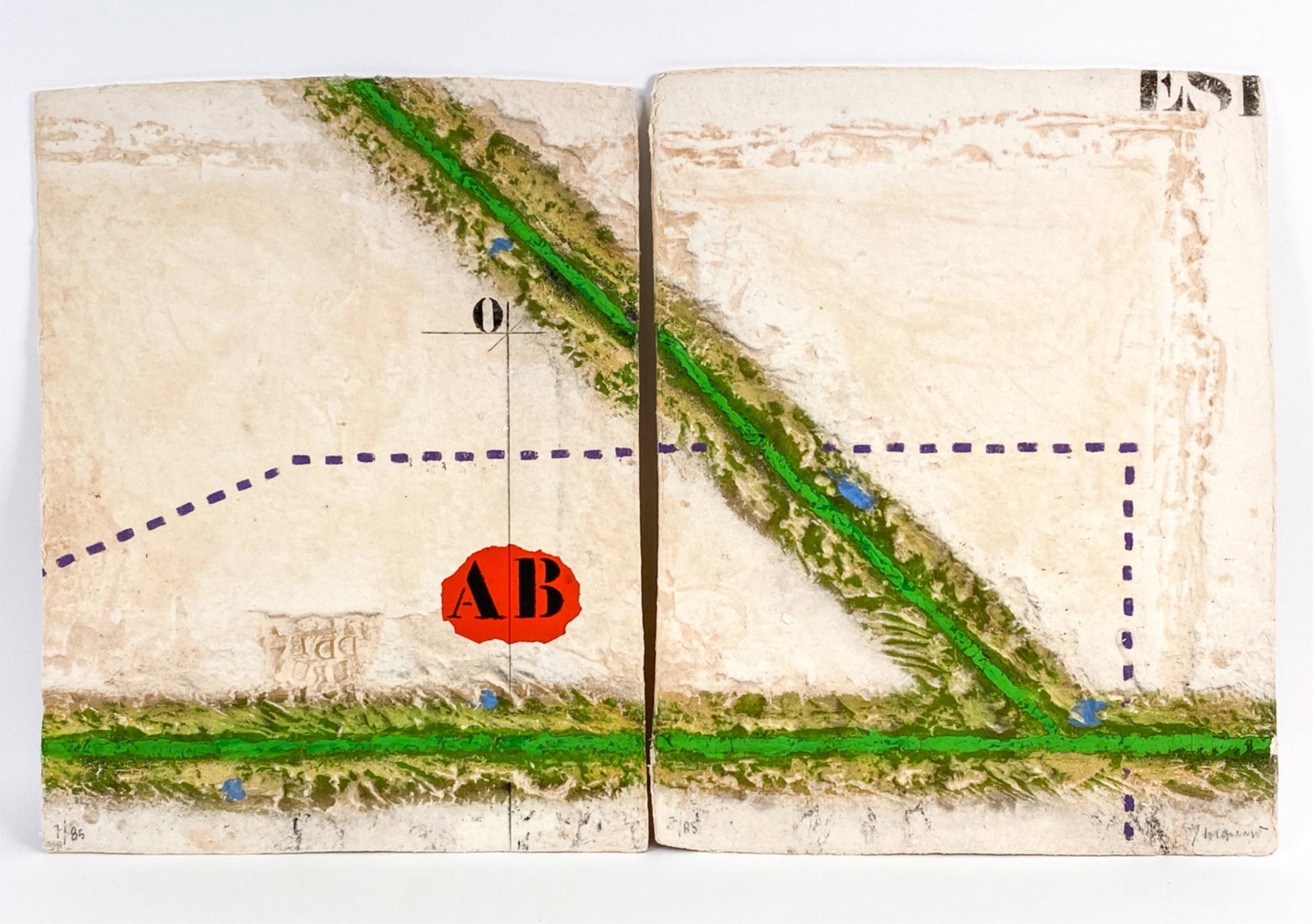 JAMES COIGNARD, FRENCH (1925-2008) DIPTYCH (1 of 15)