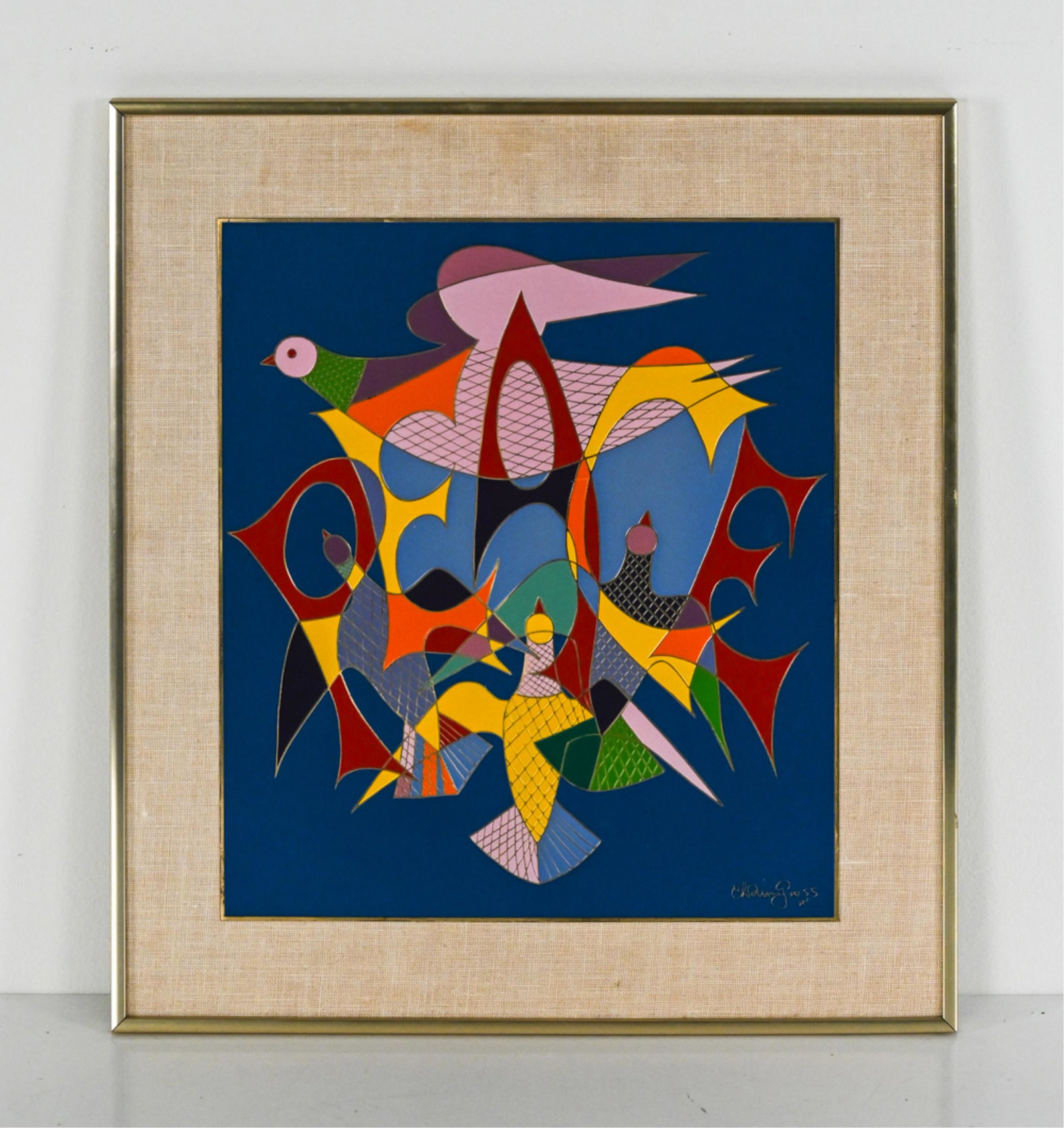CHAIM GROSS (1904-1991) ENAMEL PEACE PLAQUE (1 of 9)