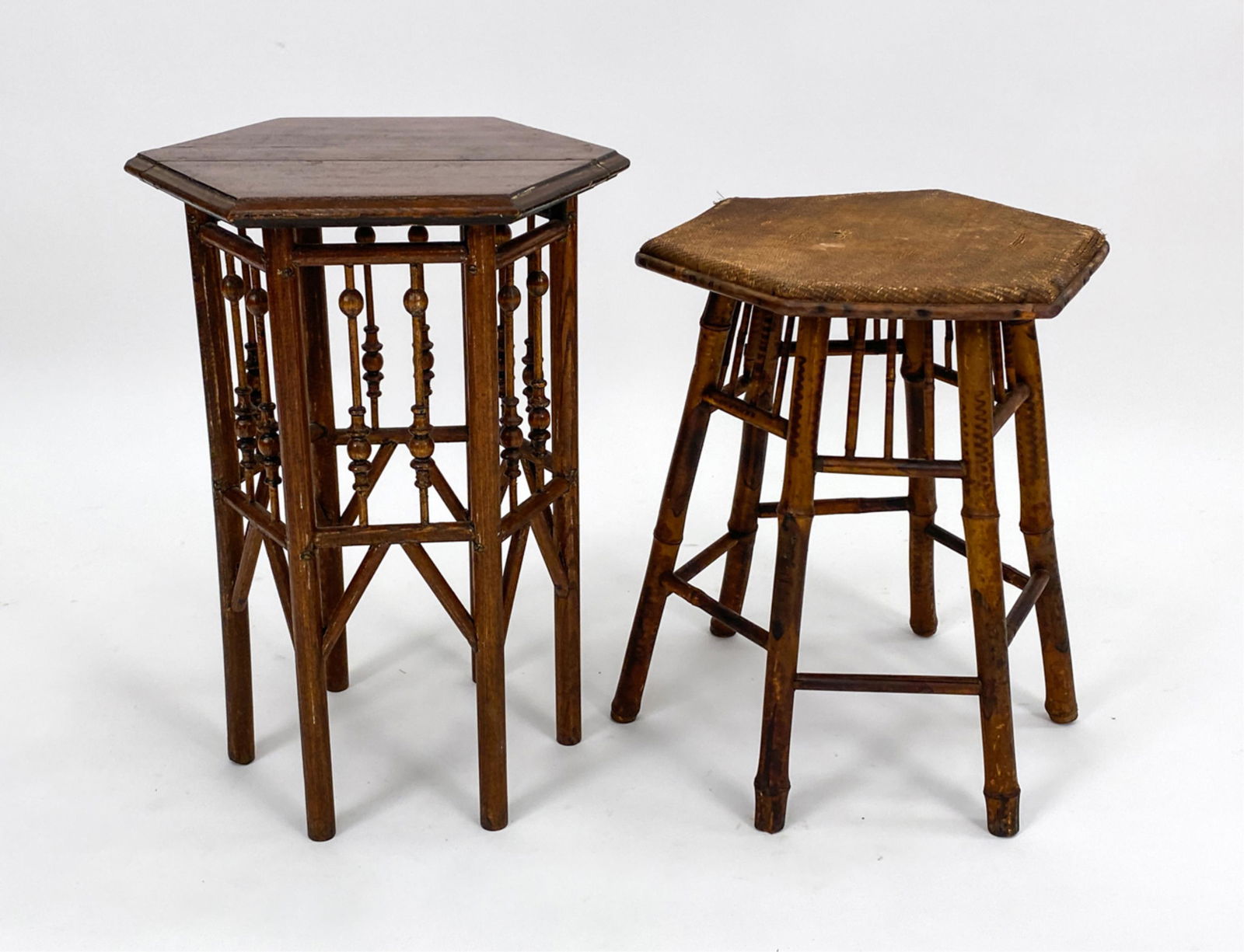 (2) VICTORIAN PLANT STANDS OR SIDE TABLES (1 of 12)