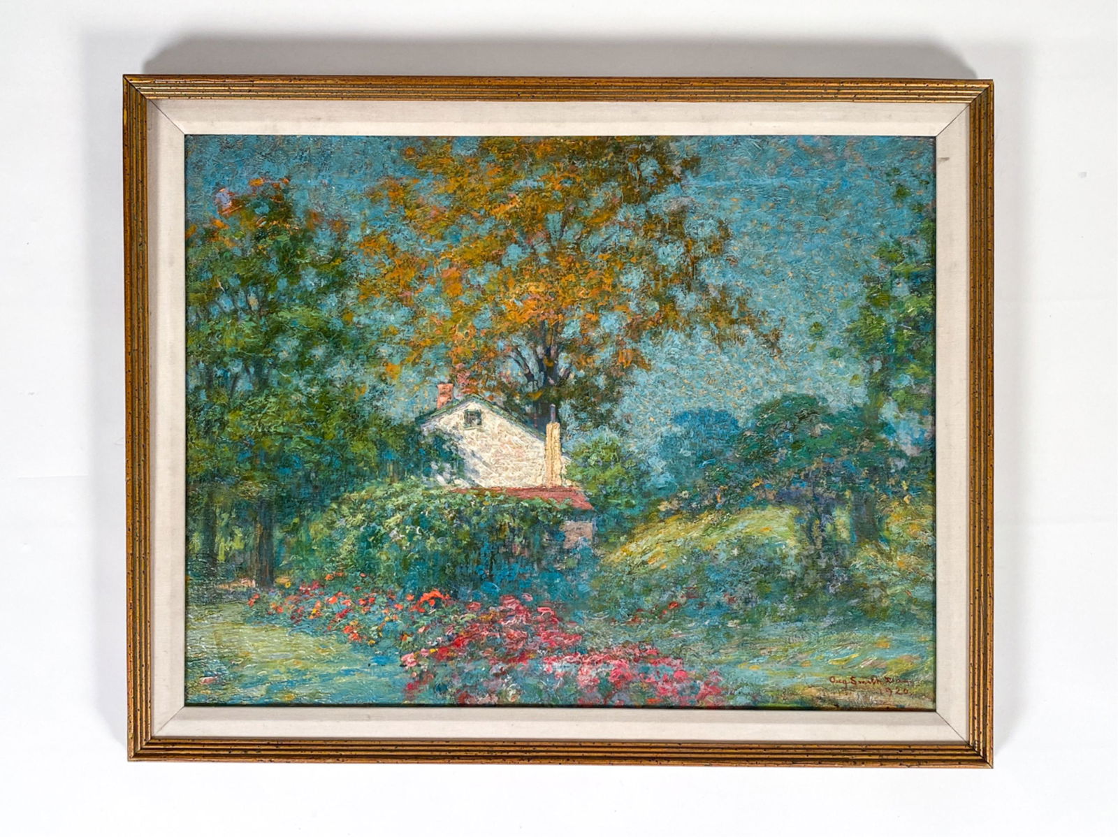 CONNECTICUT IMPRESSIONIST FALL LANDSCAPE O/C (1 of 8)