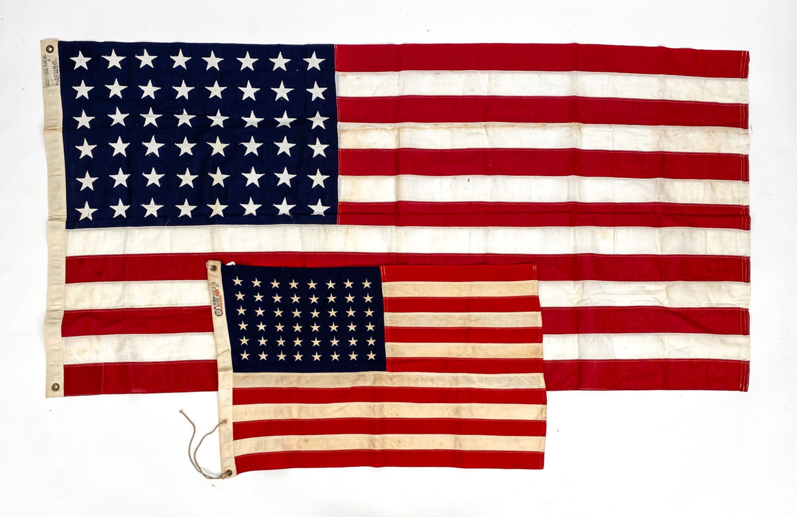 VINTAGE 48 STAR US FLAG PLUS BUNTING (1 of 11)