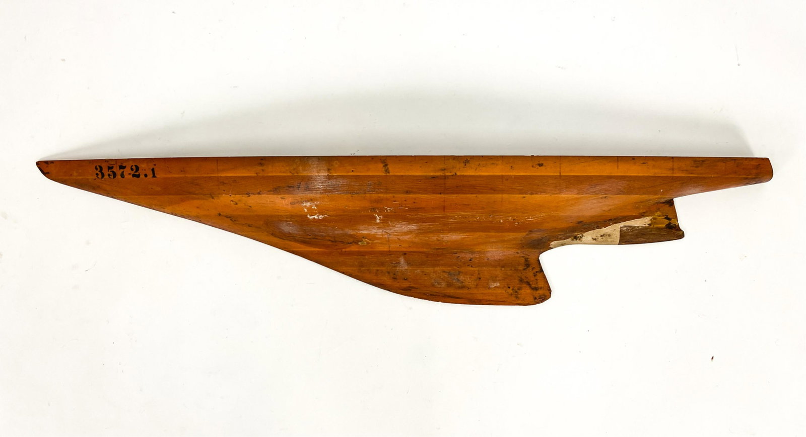 LARGE VINTAGE HALF HULL SAILING SHIP (1 of 11)