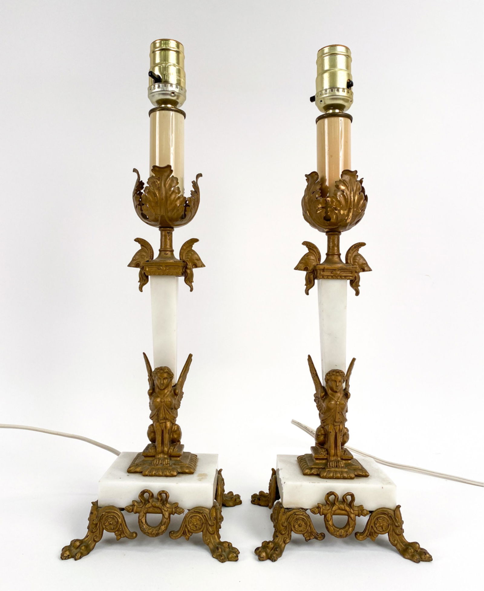 PAIR OF NEOCLASSICAL-STYLE LAMPS, FOR REPAIR (1 of 17)
