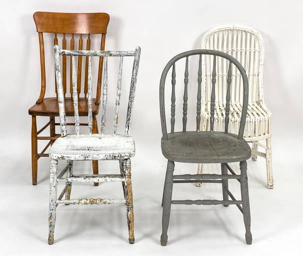 Grouping (4) Vintage Chairs