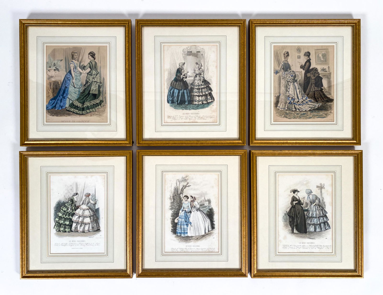 (6) 19TH C. FASHION ENGRAVINGS (1 of 19)