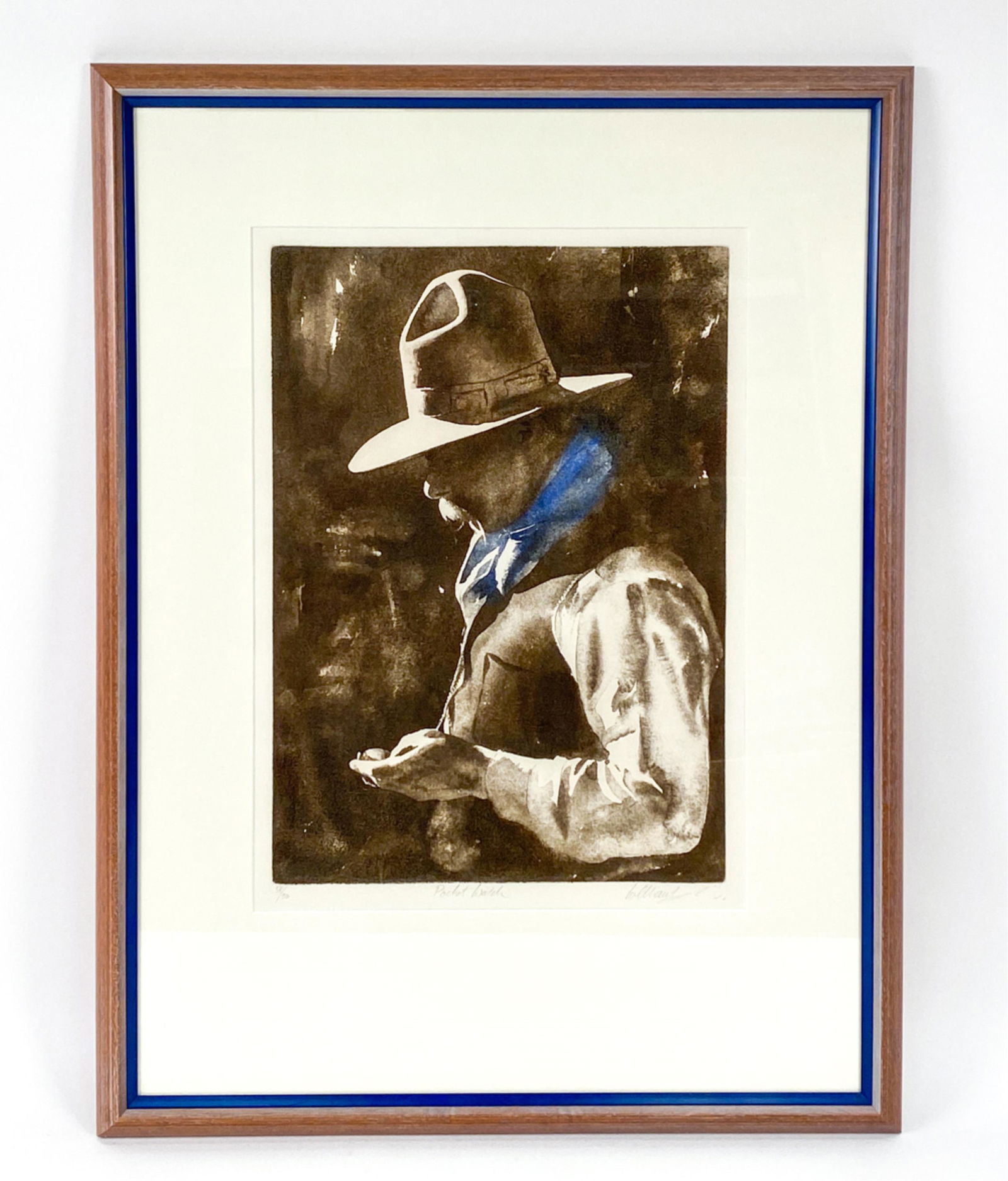 CONTEMPORARY COLOR ETCHING COWBOY (1 of 7)