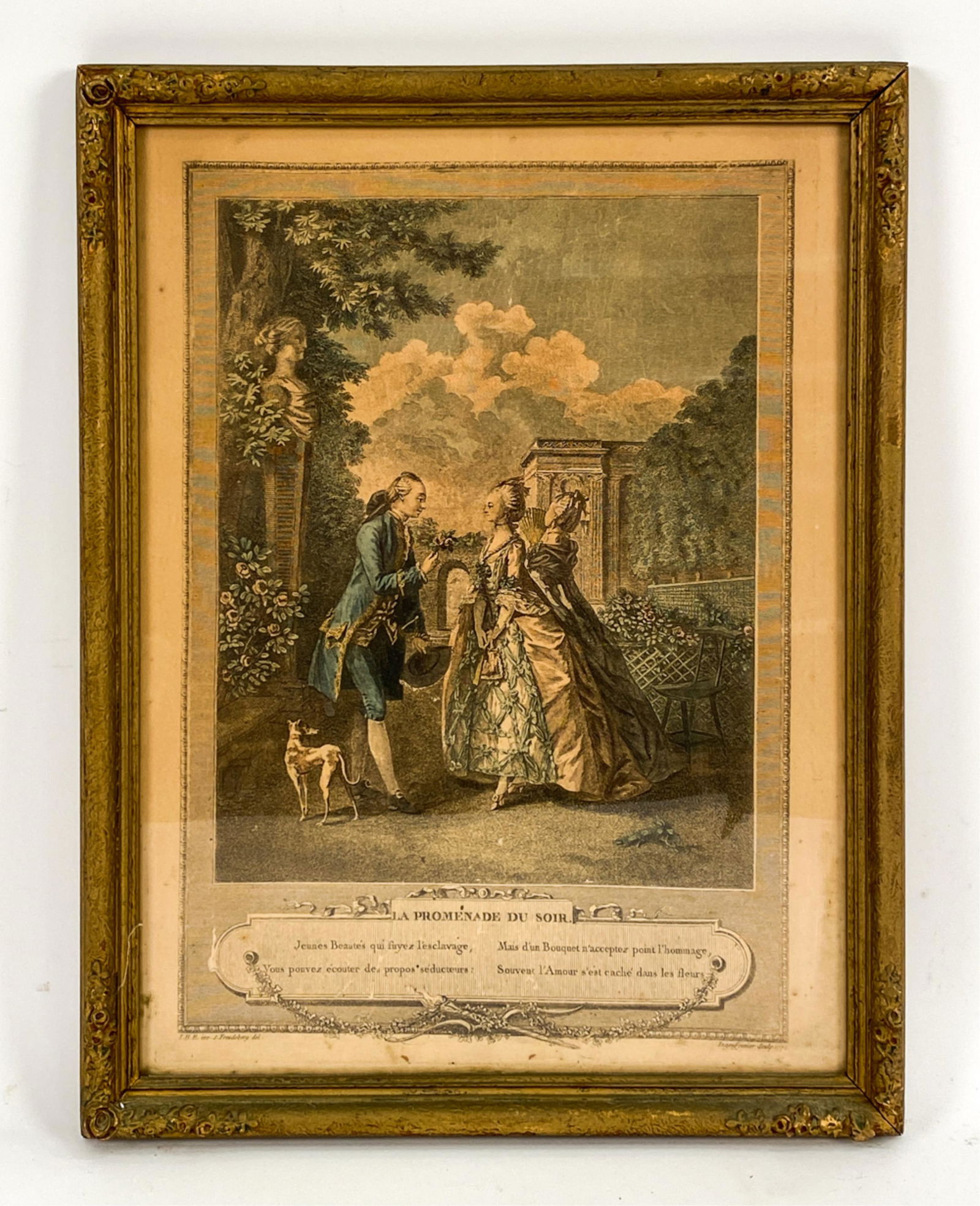 REPRODUCTION FRENCH 18TH C. ENGRAVING (1 of 7)