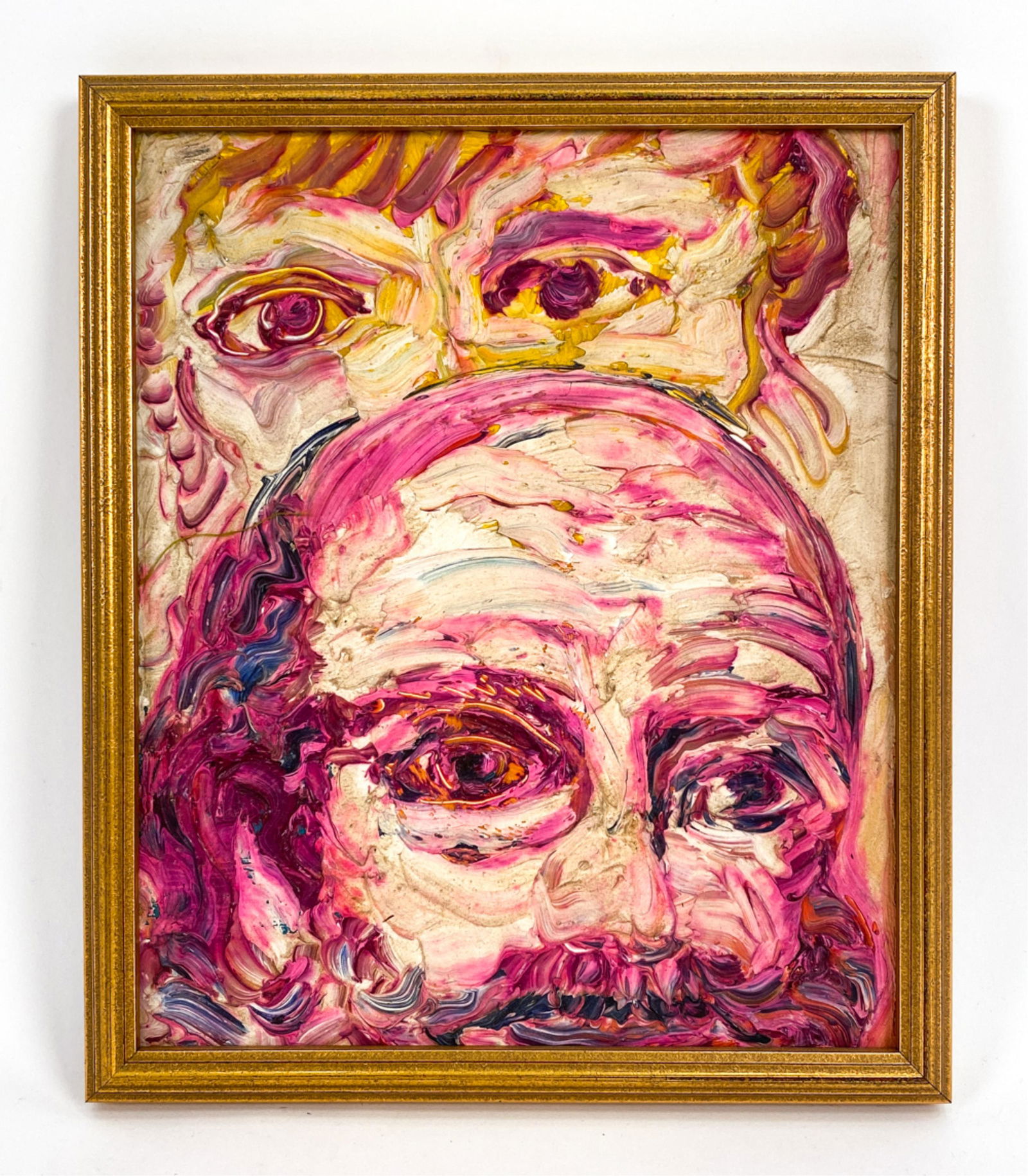 ATTR HUNT SLONEM CONTEMPORARY DOUBLE PORTRAIT (1 of 6)