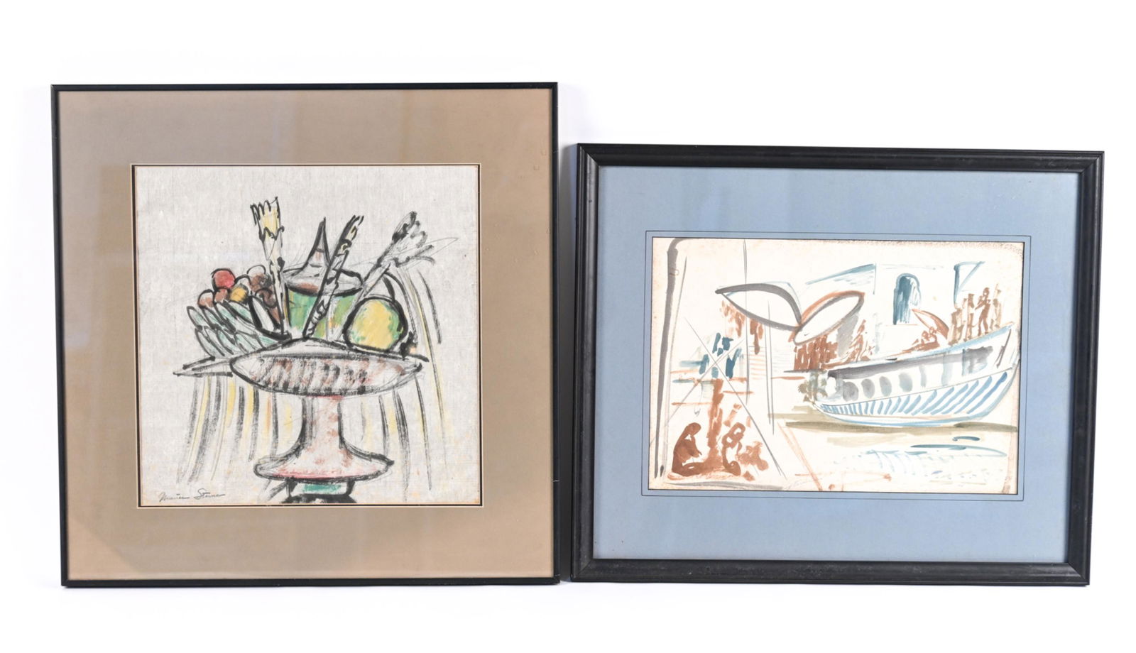 (2) MAURICE STERNE (1878-1957) PAINTINGS ON PAPER (1 of 16)