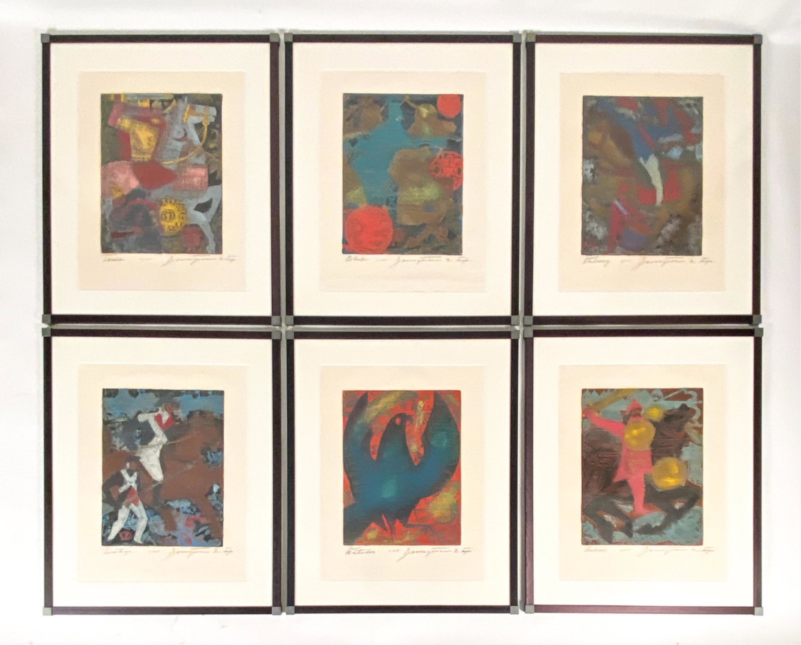 (6) MODERN COLOR WOODBLOCK MILITARY PRINTS (1 of 15)