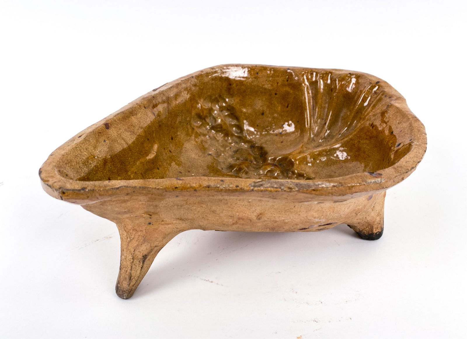 FRENCH 19TH C. ALSACE SWEET CAKES POTTERY MOLD (1 of 11)