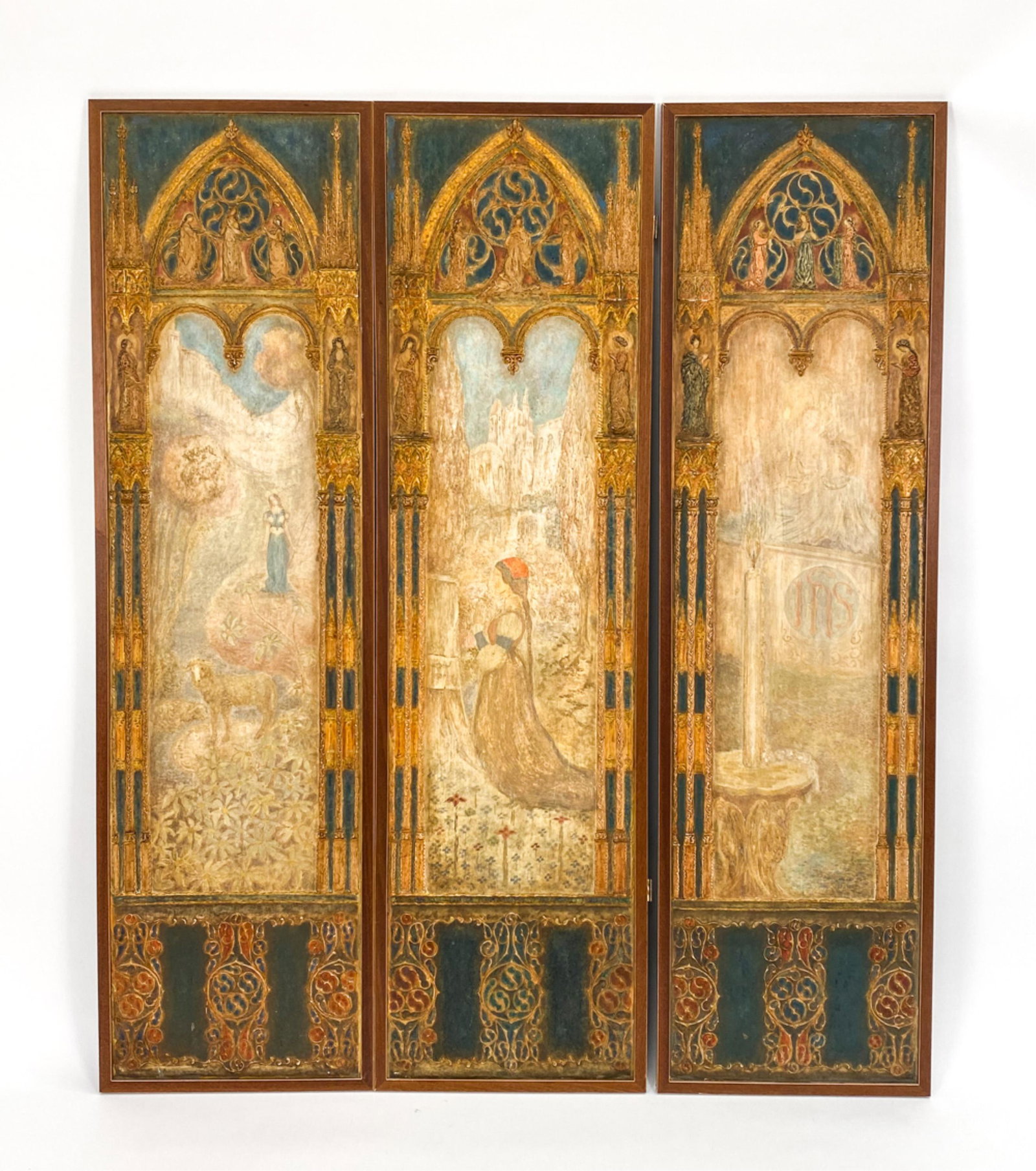 LUIGI BONPENSIERE (1876-1944) EXHIBITED SCREEN (1 of 20)