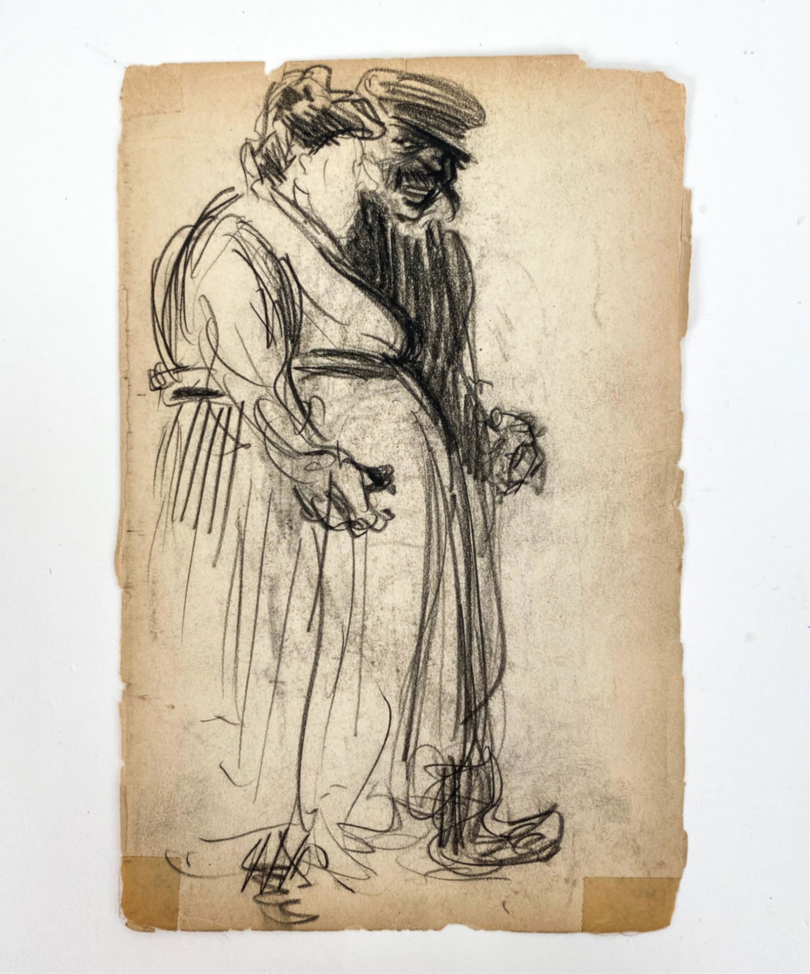 GEORGE LUKS (1867-1933) DOUBLE-SIDED DRAWING (1 of 8)