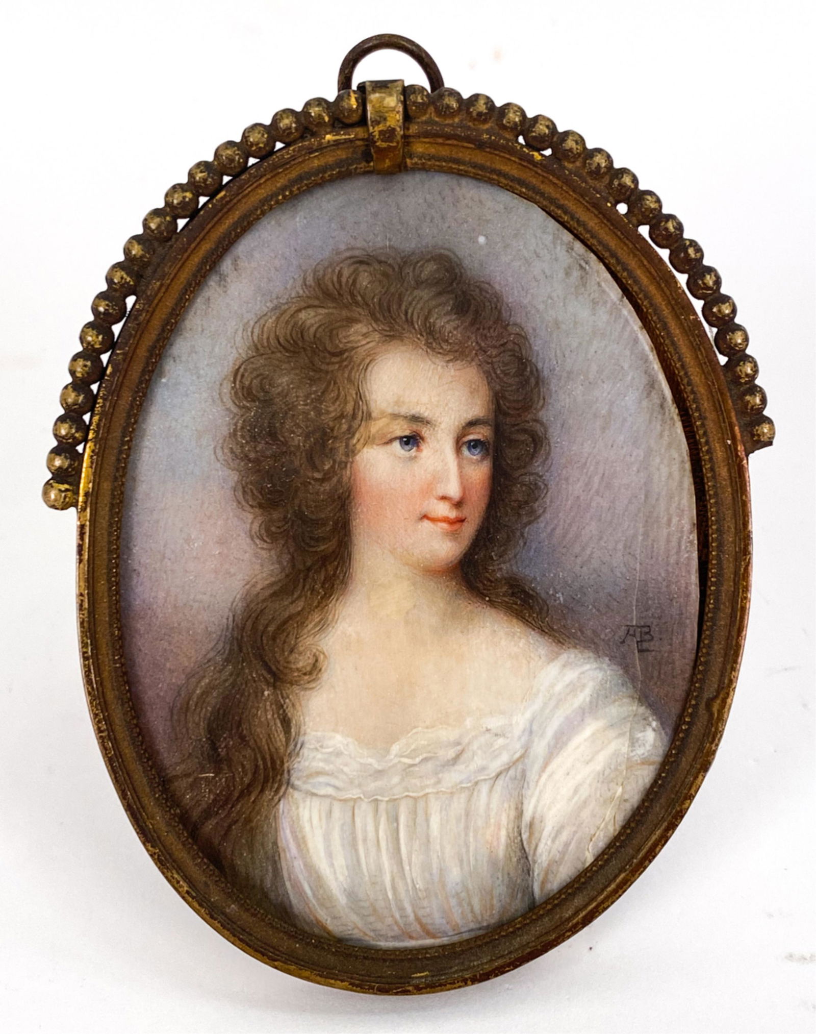 EARLY 19TH C. MINIATURE PORTRAIT, SIGNED (1 of 8)