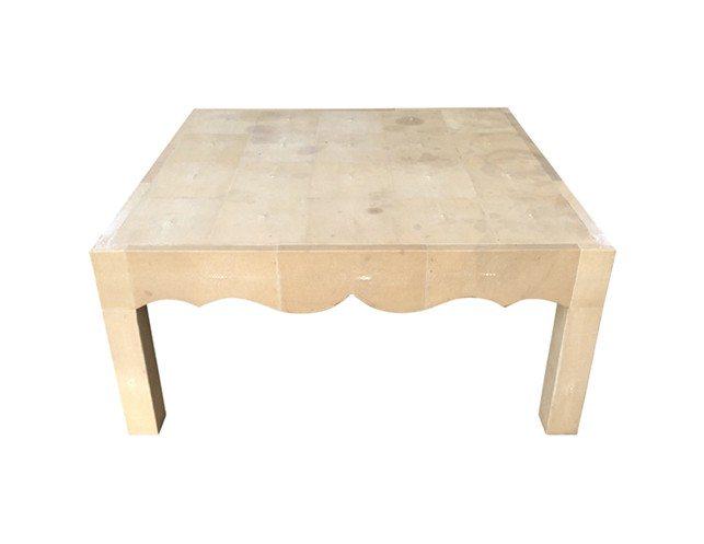 CHINOISERIE STYLE SHAGREEN COCKTAIL TABLE (1 of 8)