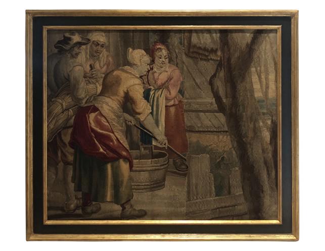 FRAMED ANTIQUE TAPESTRY (1 of 6)