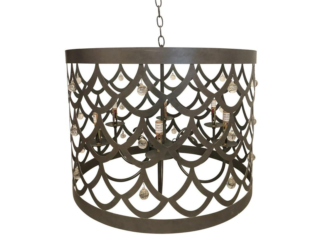 JULIE NEILL CUSTOM MERMAID DRUM CHANDELIER: When Julie designed her first piece of custom lighting, she knew she had found her calling. It is both the art and the craft of creating custom lighting that is her passion and her life's work. Collab