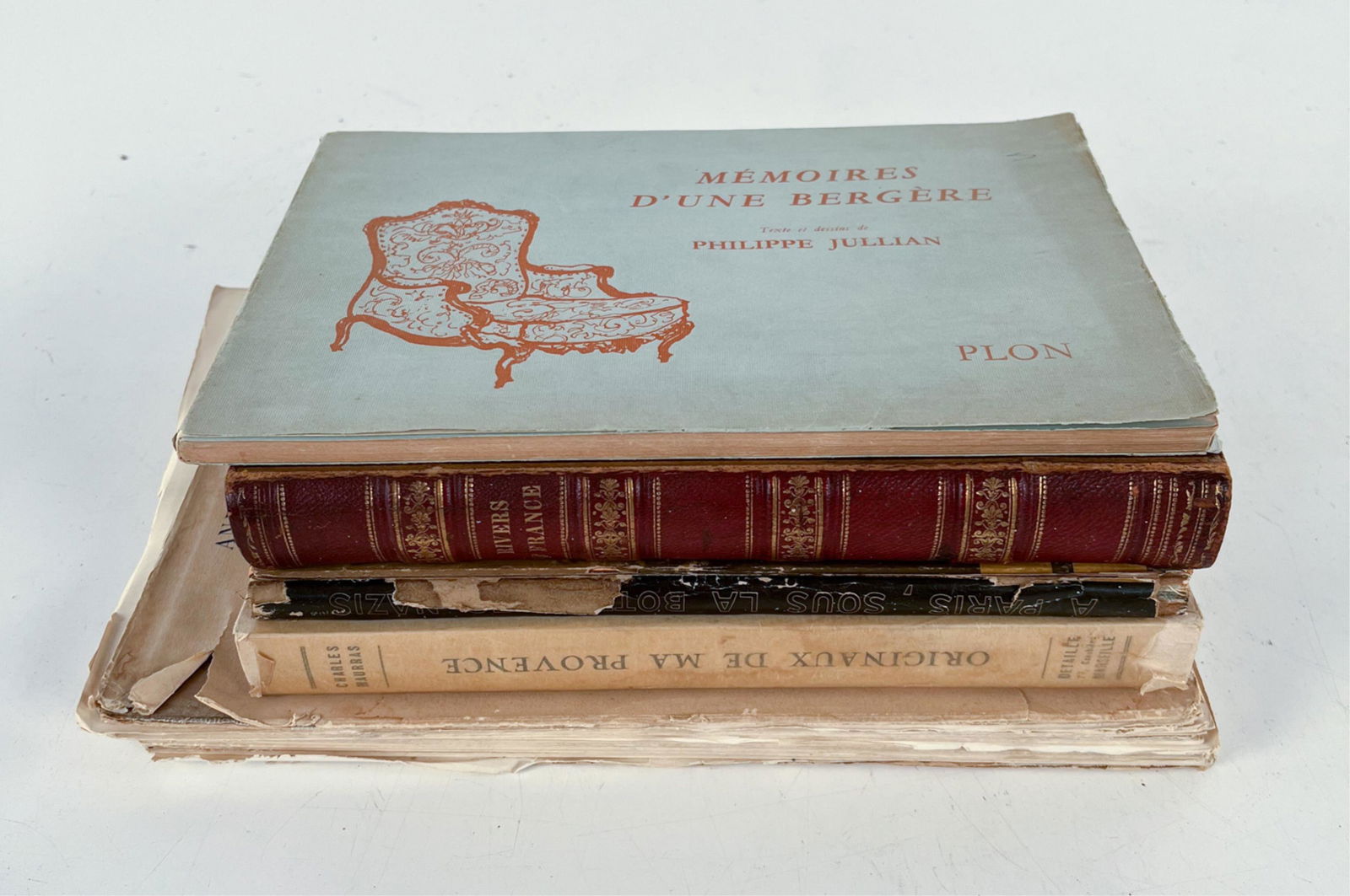(5) FRENCH BOOKS INCL. SIGNED PHILIPPE JULLIAN (1 of 8)