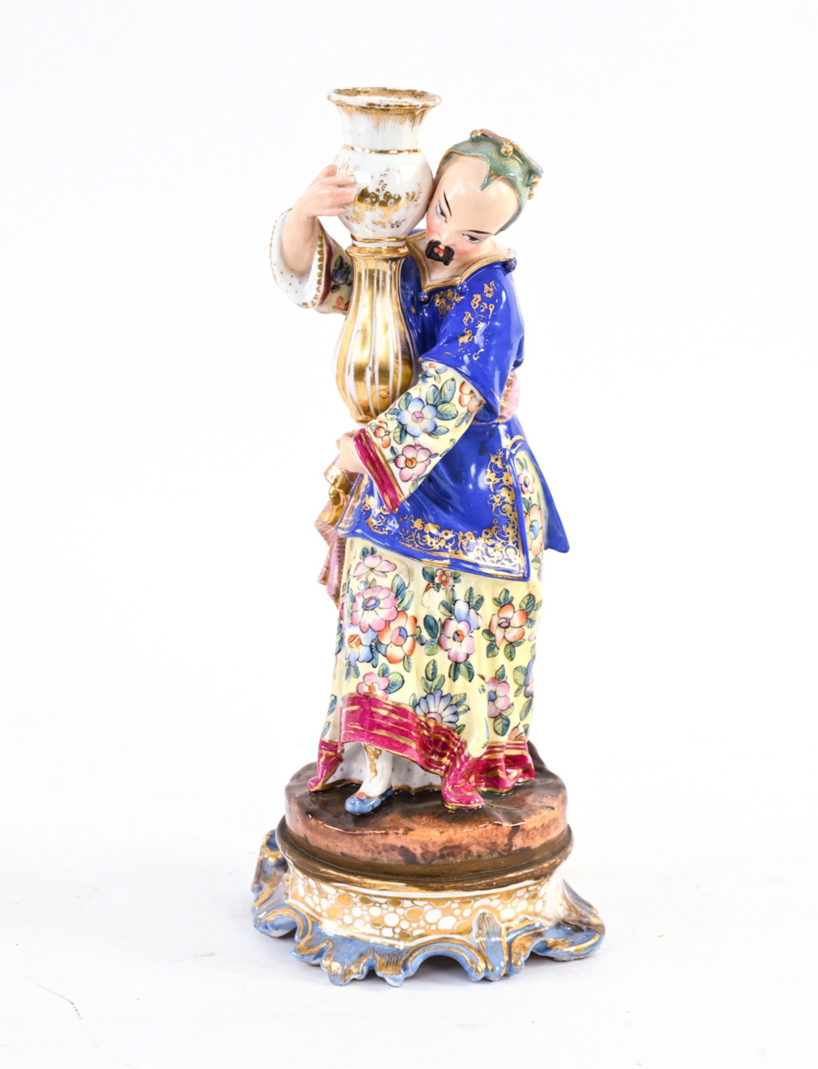 CHINESE PORCELAIN FIGURAL LAMP BASE (1 of 12)