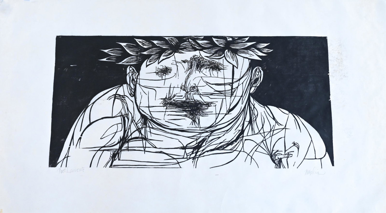 LEONARD BASKIN (1922-2000) LARGE WOODCUT (1 of 7)