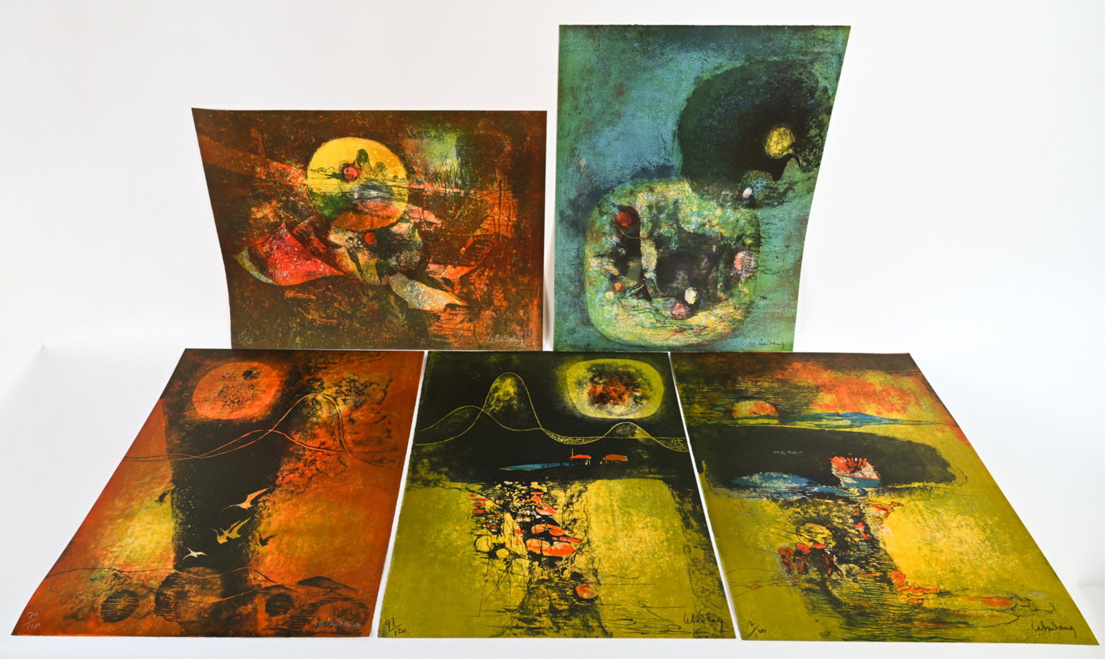 (5) HOI LEBADANG MID-CENTURY SERIGRAPHS (1 of 19)