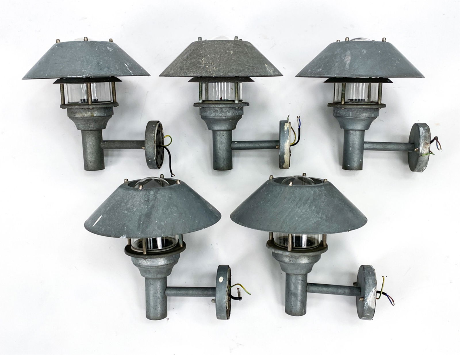 (5) DANISH MID-CENTURY OUTDOOR WALL LAMPS (1 of 11)