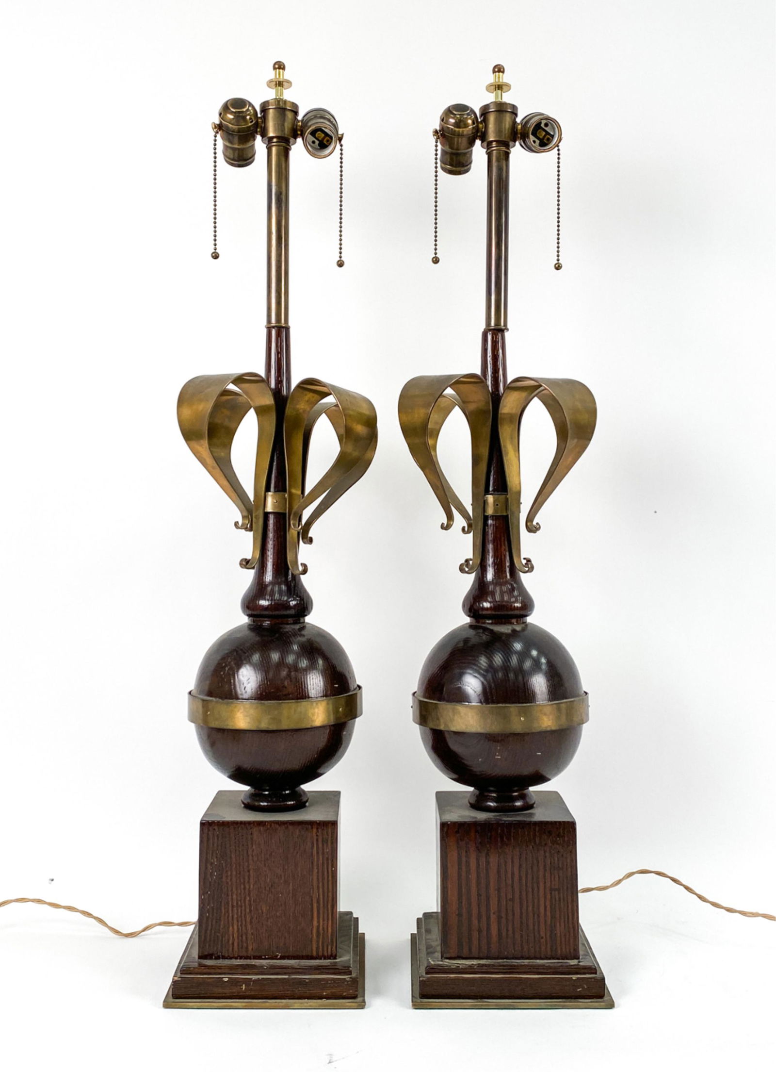 PAIR OF FRENCH ART MODERNE TABLE LAMPS (1 of 14)