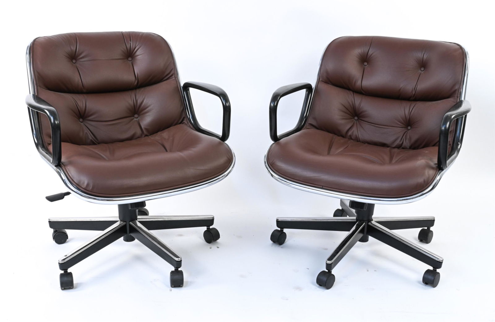 PAIR OF CHARLES POLLACK FOR KNOLL CHAIRS (1 of 13)