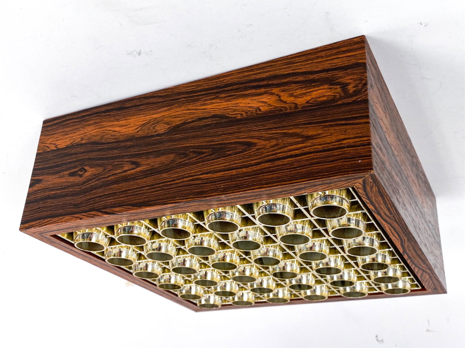 DANISH MID-CENTURY ROSEWOOD CEILING LIGHT (1 of 10)
