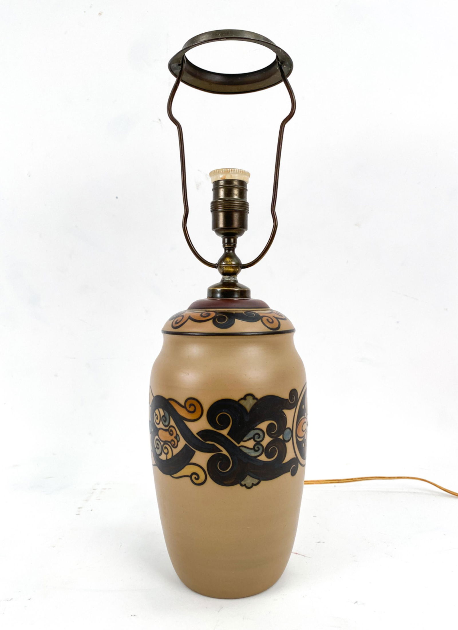 LAURITZ HJORTH BORNHOLM CERAMIC TABLE LAMP (1 of 10)