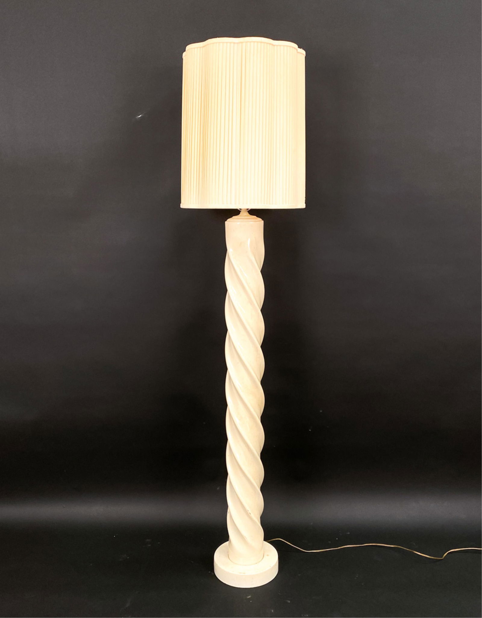 MID-CENTURY MICHAEL TAYLOR-STYLE TWIST FLOOR LAMP (1 of 8)