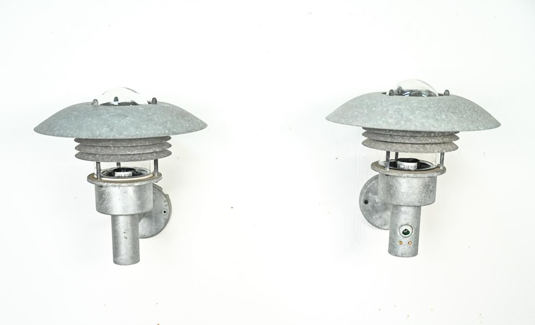 PAIR OF DANISH MID-CENTURY OUTDOOR SCONCES (1 of 7)