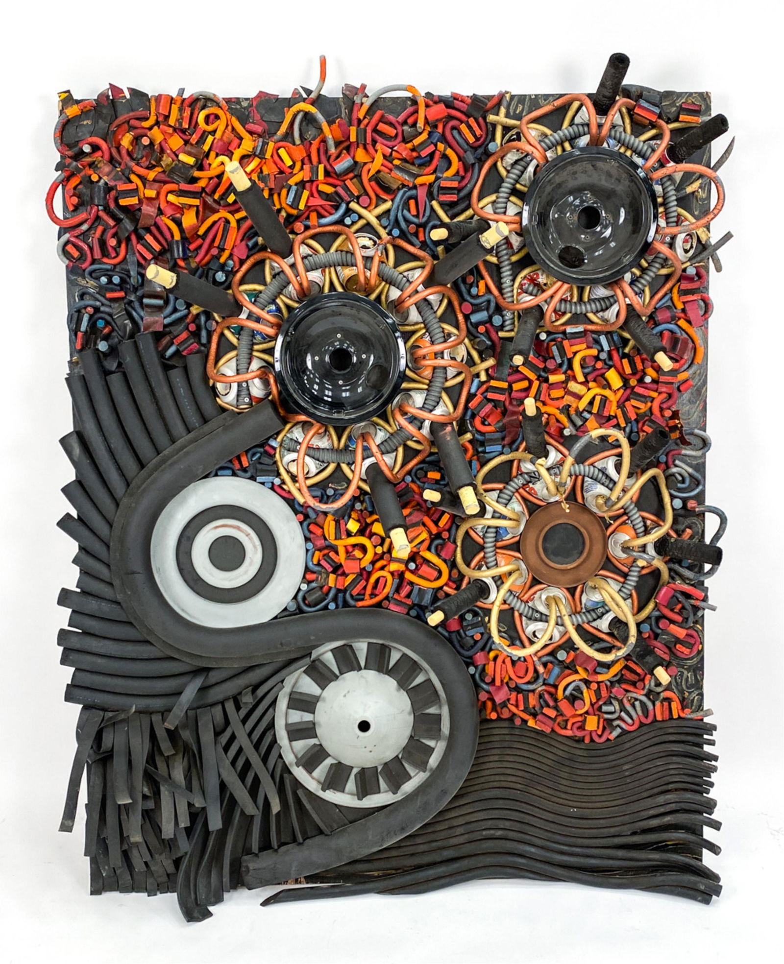 MODERN FOUND OBJECT LARGE WALL ASSEMBLAGE (1 of 13)