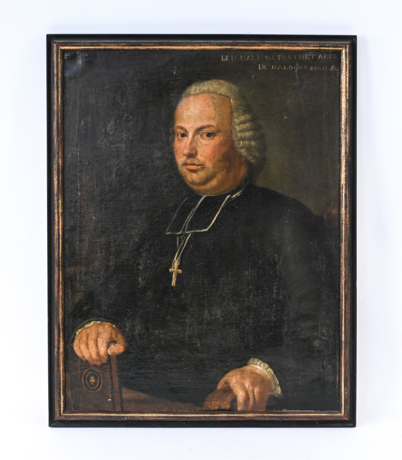 LATE 18TH C. O/C PORTRAIT OF AN ABBOT (1 of 6)