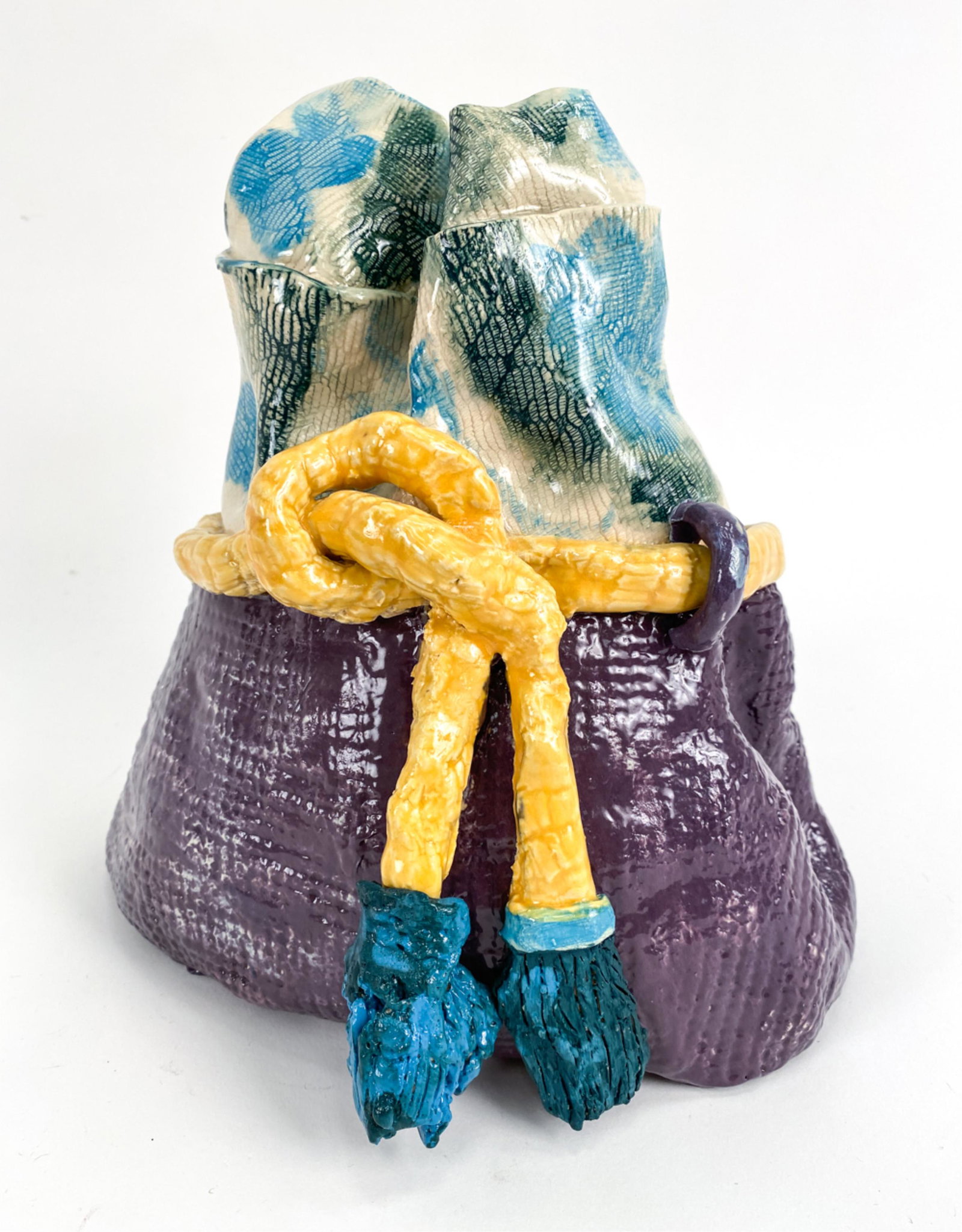 STUDIO CERAMIC PURSE VASE (1 of 8)