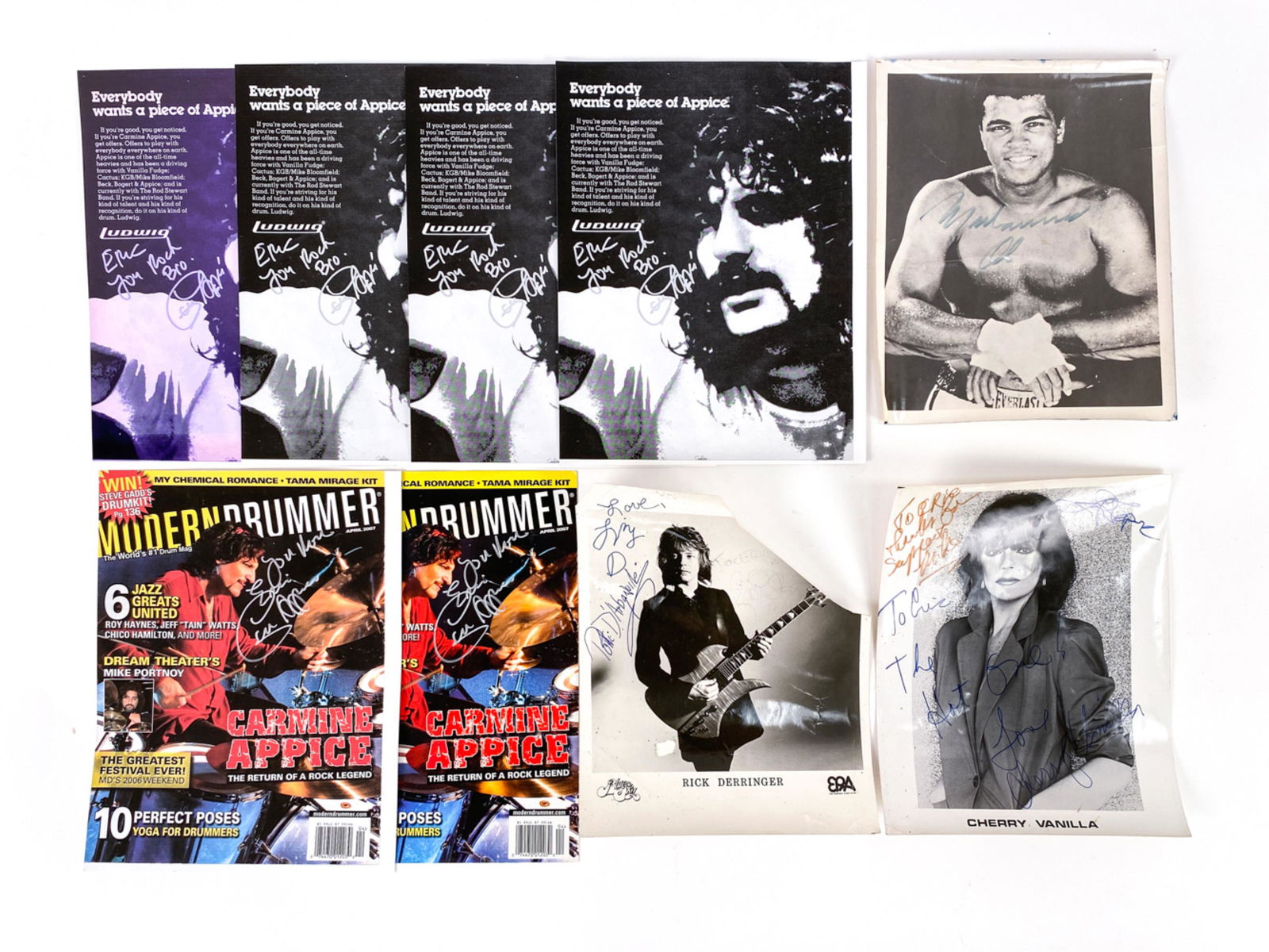 GROUPING OF AUTOGRAPHED PICTURES (1 of 10)