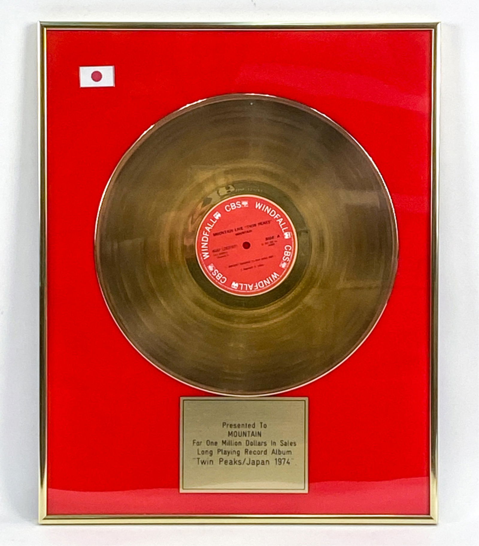 MOUNTAIN "LIVE TWIN PEAKS" GOLD ALBUM (1 of 6)