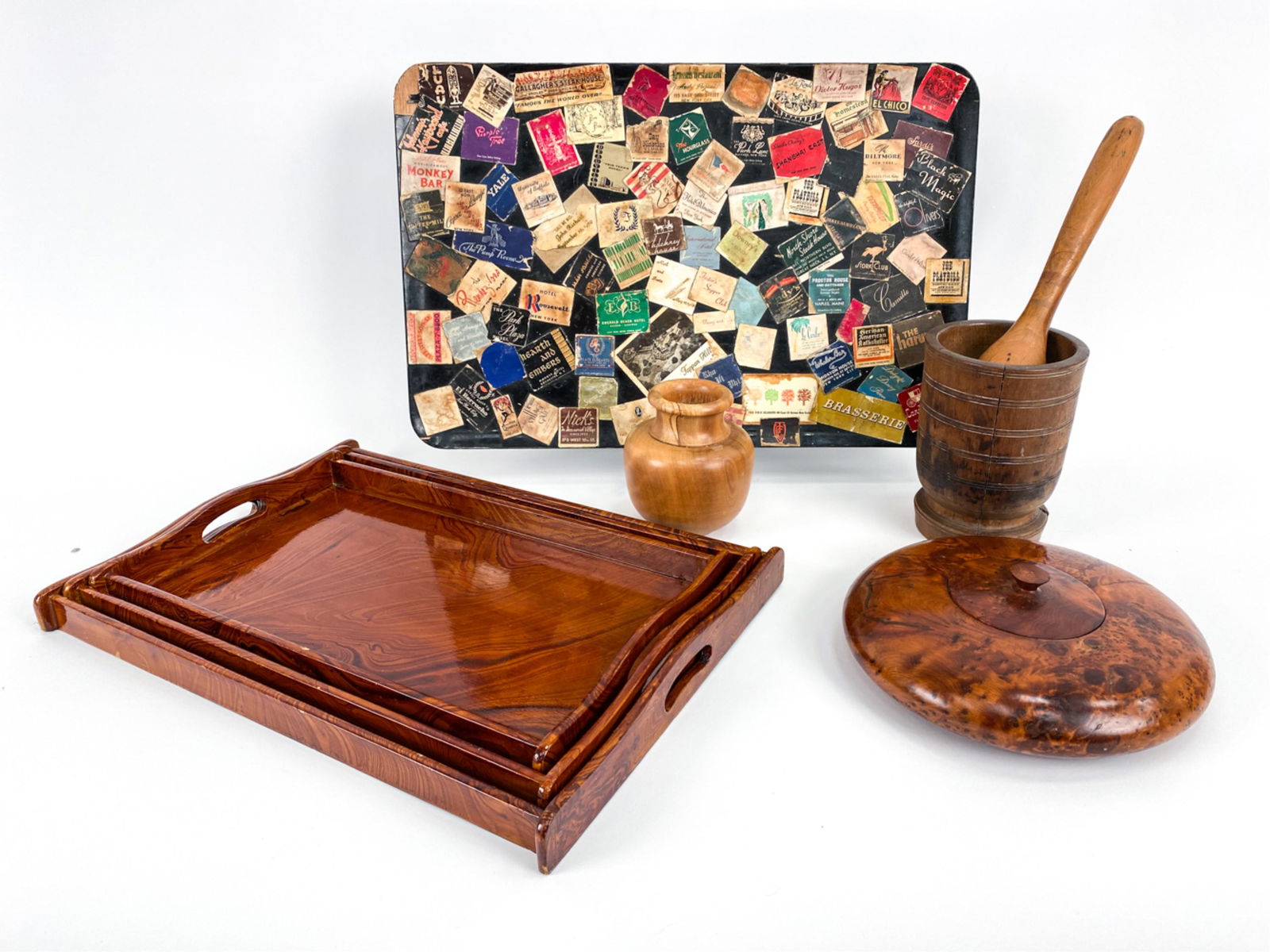 DECORATIVE WOOD GROUPING INCL. ARTISAN BURLWOOD (1 of 8)